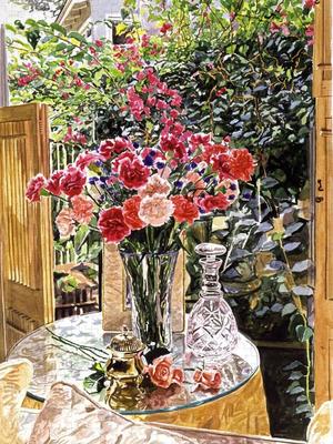 Carnations In The Window