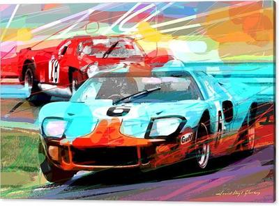 Ford GT40 Leads The Pack